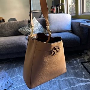 McGraw Small Leather Bucket Bag